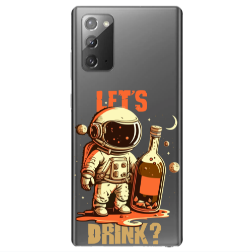Samsung Note 20 Lets drink Transparent Silicone TPU Θήκη