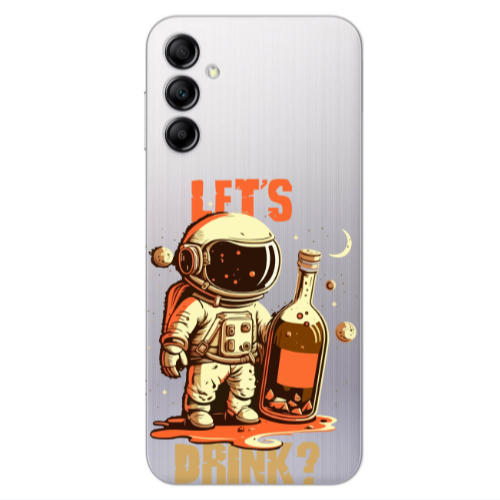 Samsung A14 5G Lets drink Transparent Silicone TPU Θήκη