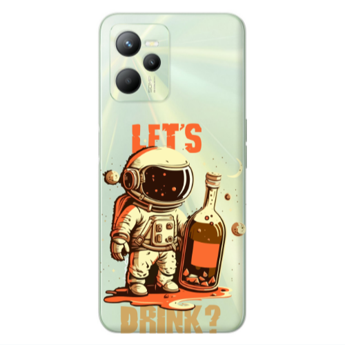 Realme C35 Lets drink Transparent Silicone TPU Θήκη