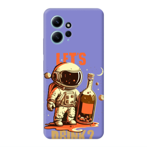 Xiaomi Redmi Note 12 4G Lets drink Purple Colored Silicone TPU Θήκη