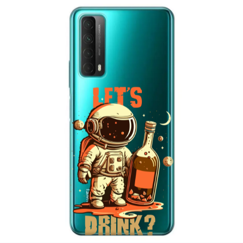 Huawei P Smart 2021 Lets drink Transparent Silicone TPU Θήκη