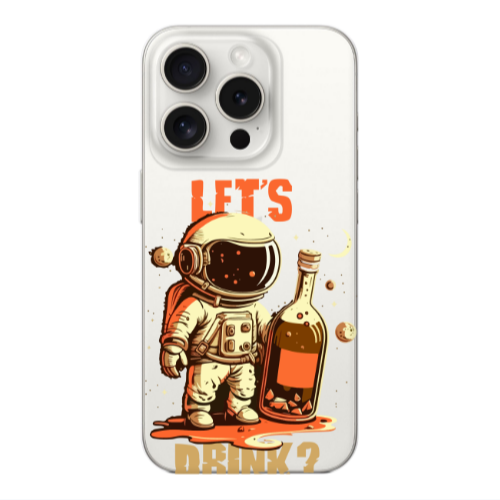 Apple iPhone 15 Pro Lets drink Transparent Silicone TPU Θήκη