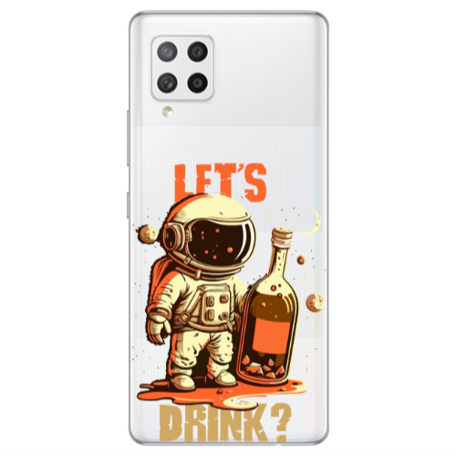 Samsung A42 5G Lets drink Transparent Silicone TPU Θήκη