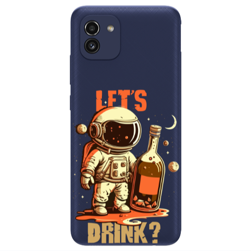 Samsung A03 Lets drink Transparent Silicone TPU Θήκη