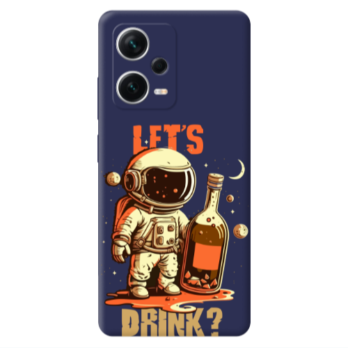 Xiaomi Poco X5 Lets drink Dark blue Colored Silicone TPU Θήκη