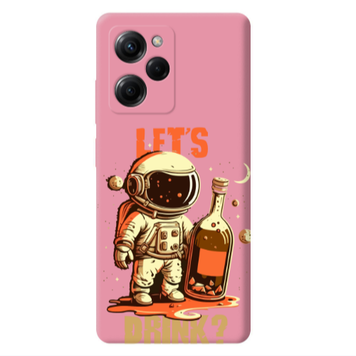 Xiaomi Poco X5 Pro Lets drink Pink Colored Silicone TPU Θήκη