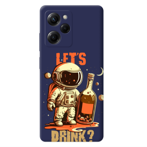 Xiaomi Poco X5 Pro Lets drink Dark blue Colored Silicone TPU Θήκη