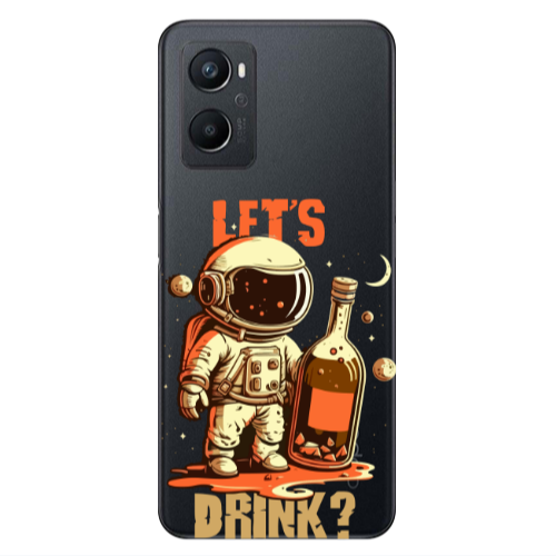 Oppo A 96 Lets drink Transparent Silicone TPU Θήκη