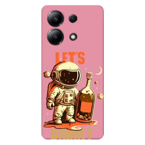 Xiaomi Redmi Note 13 4G Lets drink Pink Colored Silicone TPU Θήκη