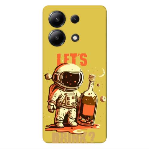 Xiaomi Redmi Note 13 4G Lets drink Yellow Colored Silicone TPU Θήκη