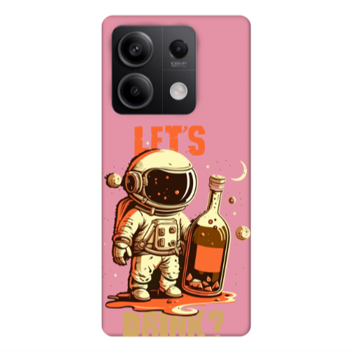 Xiaomi Redmi Note 13Pro 5G Lets drink Pink Colored Silicone TPU Θήκη