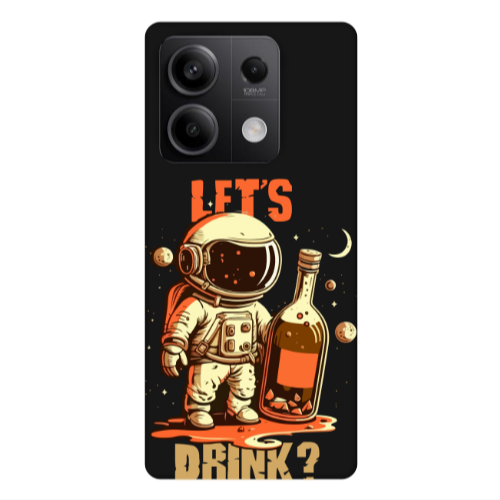 Xiaomi Redmi Note 13Pro 5G Lets drink Black Colored Silicone TPU Θήκη