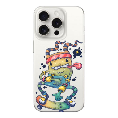 Apple Iphone 16 Pro Dangerous task Transparent Silicone TPU Θήκη