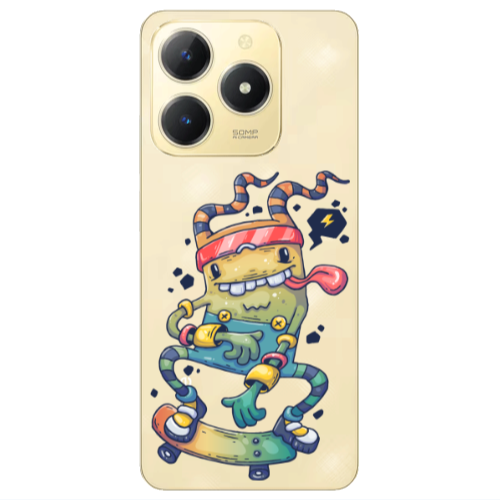 Realme C61 Dangerous task Transparent Silicone TPU Θήκη