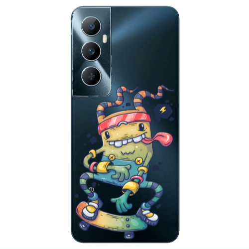 Realme C65 Dangerous task Transparent Silicone TPU Θήκη
