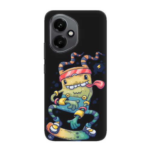 Honor Magic 400 Dangerous task Black Colored Silicone TPU Θήκη