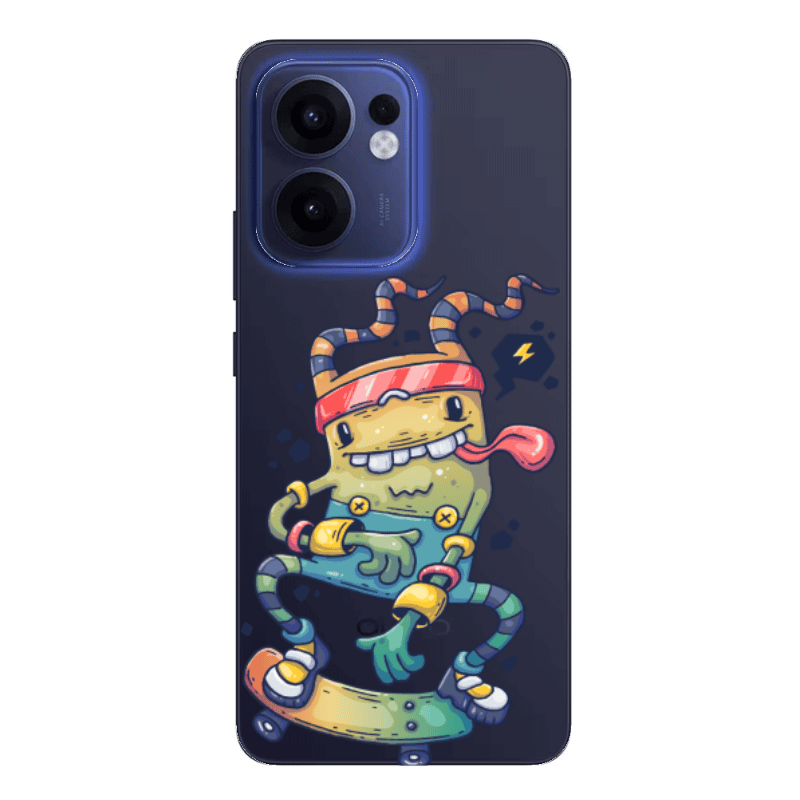 Oppo Reno13 FS Dangerous task Transparent Silicone TPU Θήκη