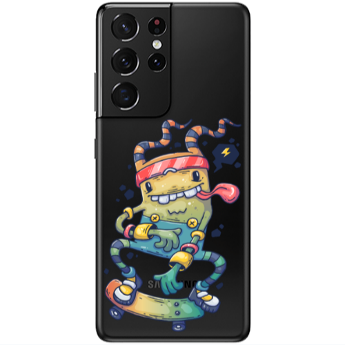 Samsung S21 Ultra Dangerous task Transparent Silicone TPU Θήκη
