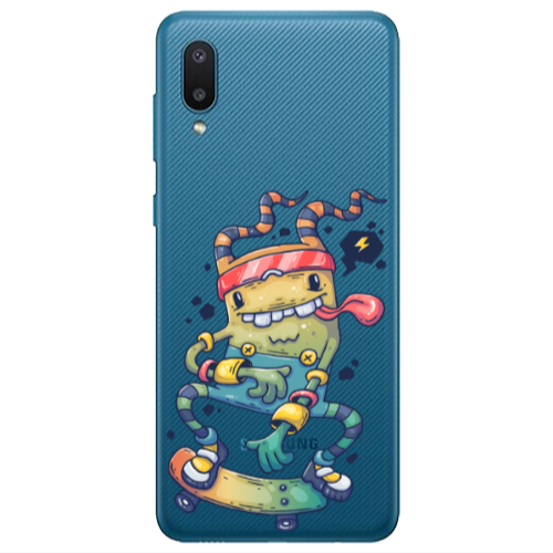 Samsung A02 Dangerous task Transparent Silicone TPU Θήκη