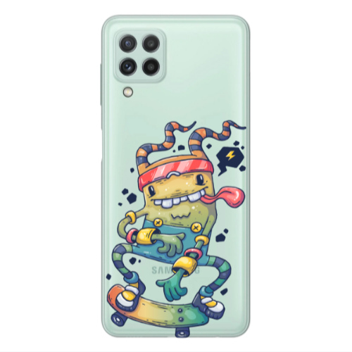 Samsung A22 4G Dangerous task Transparent Silicone TPU Θήκη