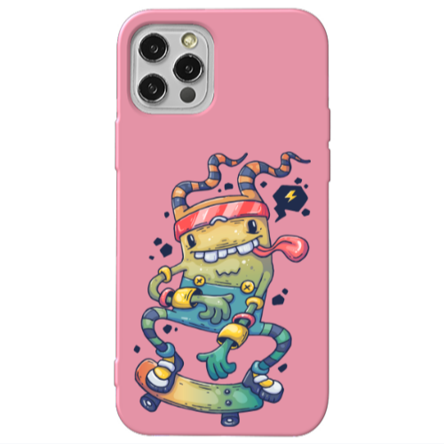 Apple iPhone 13 Pro Dangerous task Pink Colored Silicone TPU Θήκη