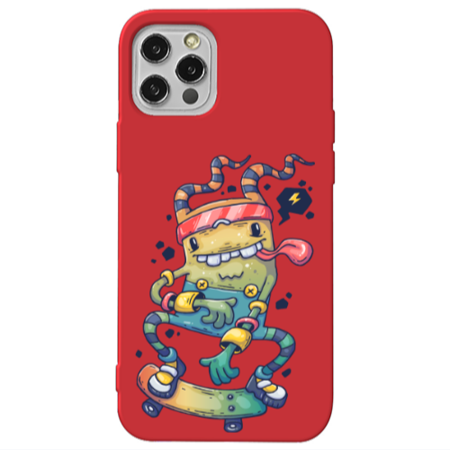 Apple iPhone 13 Pro Dangerous task Red Colored Silicone TPU Θήκη
