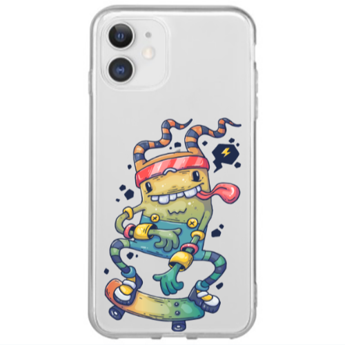 Apple iPhone 12 Mini Dangerous task Transparent Silicone TPU Θήκη