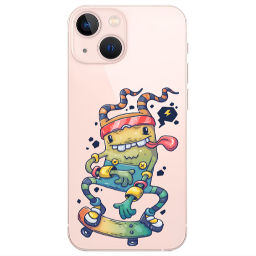 Apple iPhone 13 Mini Dangerous task Transparent Silicone TPU Θήκη