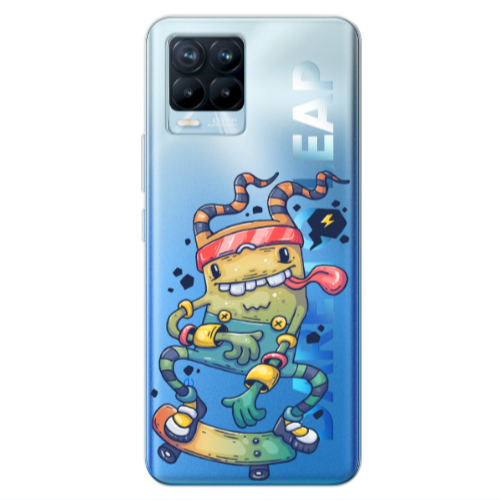 Realme 8 Pro Dangerous task Transparent Silicone TPU Θήκη