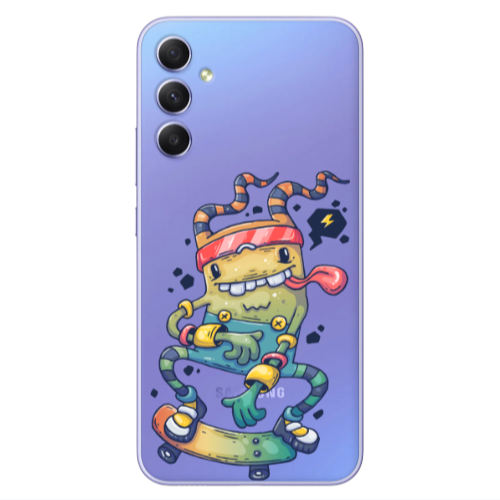 Samsung A34 Dangerous task Transparent Silicone TPU Θήκη