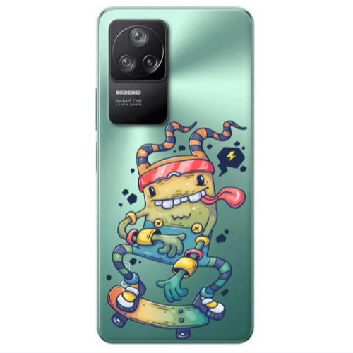 Xiaomi Poco F4 Dangerous task Transparent Silicone TPU Θήκη
