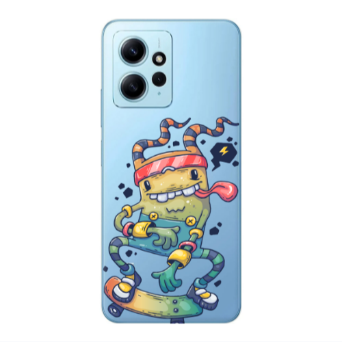 Xiaomi Redmi Note 12 4G Dangerous task Transparent Silicone TPU Θήκη