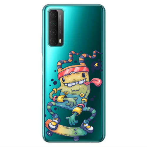 Huawei P Smart 2021 Dangerous task Transparent Silicone TPU Θήκη