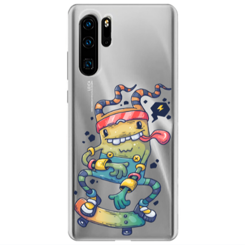 Huawei P30 Pro Dangerous task Transparent Silicone TPU Θήκη