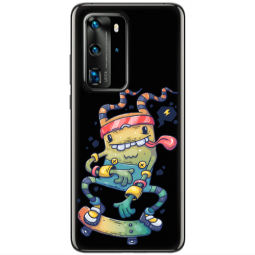 Huawei P40 Pro Dangerous task Transparent Silicone TPU Θήκη