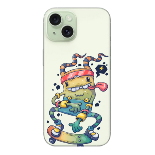 Apple iPhone 15 Plus Dangerous task Transparent Silicone TPU Θήκη