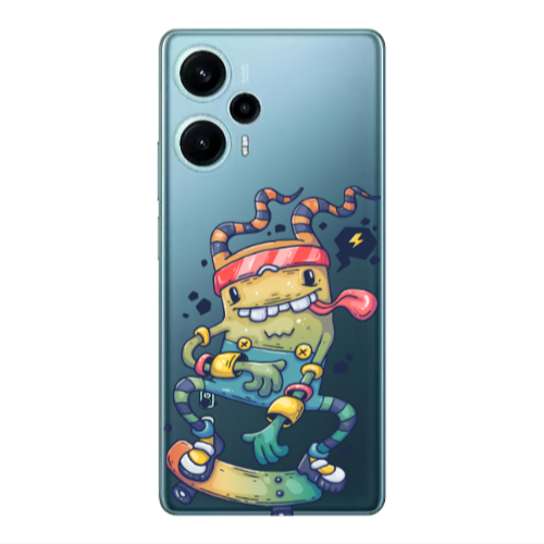 Xiaomi Poco F5 Dangerous task Transparent Silicone TPU Θήκη