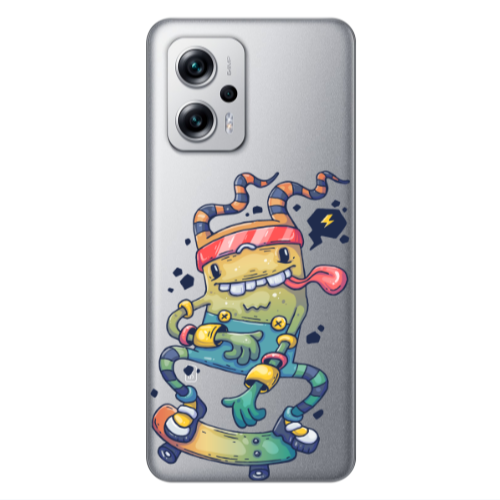 Xiaomi Poco X4 GT Dangerous task Transparent Silicone TPU Θήκη