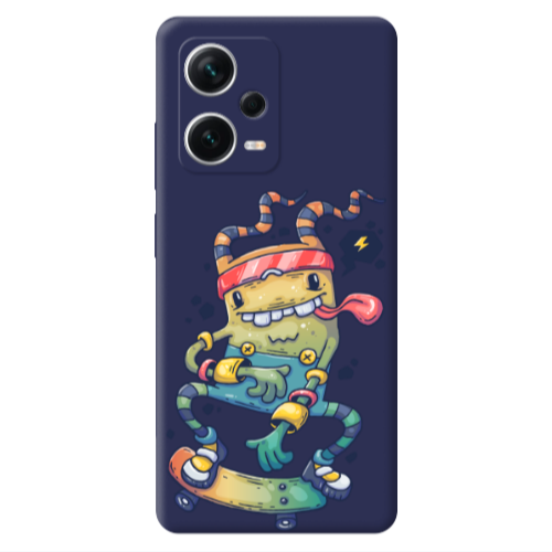 Xiaomi Poco X5 Dangerous task Dark blue Colored Silicone TPU Θήκη