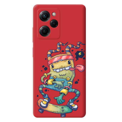 Xiaomi Poco X5 Pro Dangerous task Red Colored Silicone TPU Θήκη