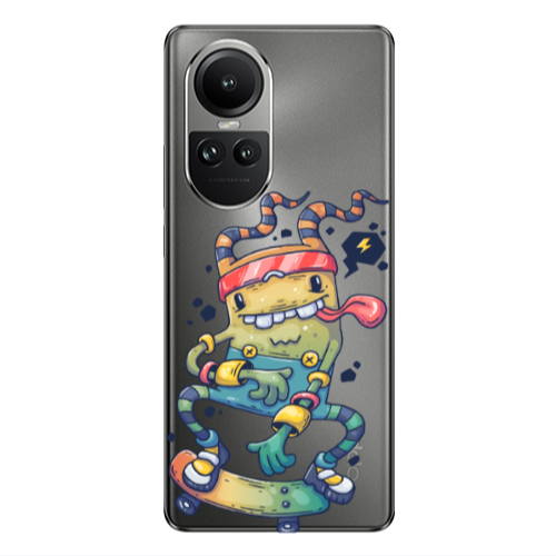 Oppo Reno10 5G Dangerous task Transparent Silicone TPU Θήκη