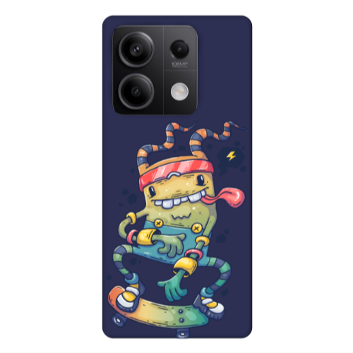 Xiaomi Redmi Note 13 5G Dangerous task Dark blue Colored Silicone TPU Θήκη
