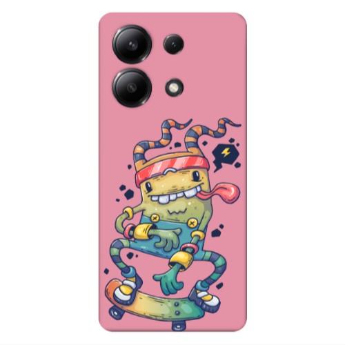Xiaomi Redmi Note 13 4G Dangerous task Pink Colored Silicone TPU Θήκη