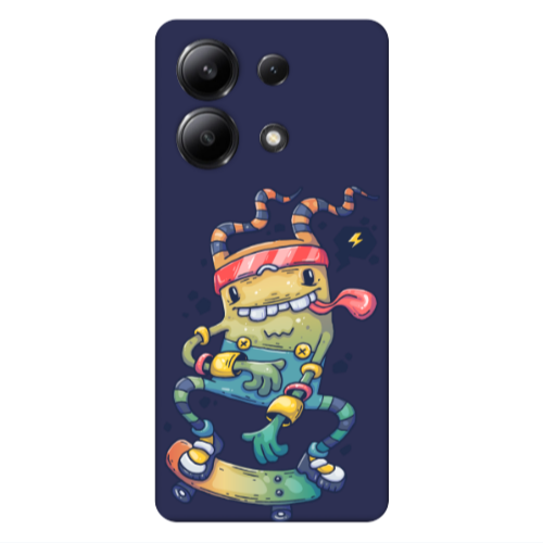 Xiaomi Redmi Note 13 4G Dangerous task Dark blue Colored Silicone TPU Θήκη