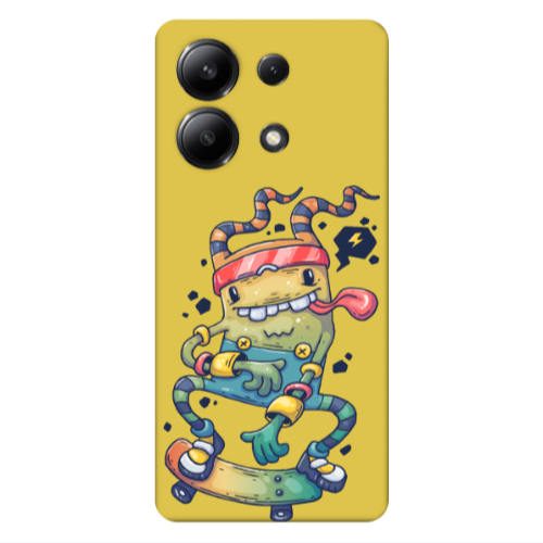 Xiaomi Redmi Note 13 4G Dangerous task Yellow Colored Silicone TPU Θήκη