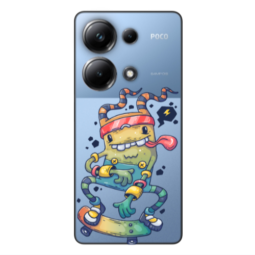 Xiaomi Poco M6 Pro 4G Dangerous task Transparent Silicone TPU Θήκη