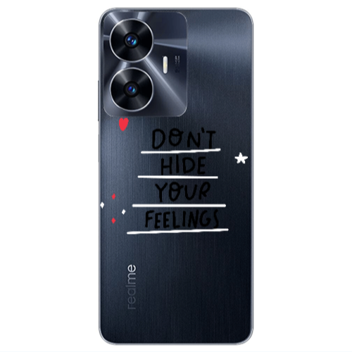 Realme Note 50 Dont Hide Your Feelings Transparent Silicone TPU Θήκη