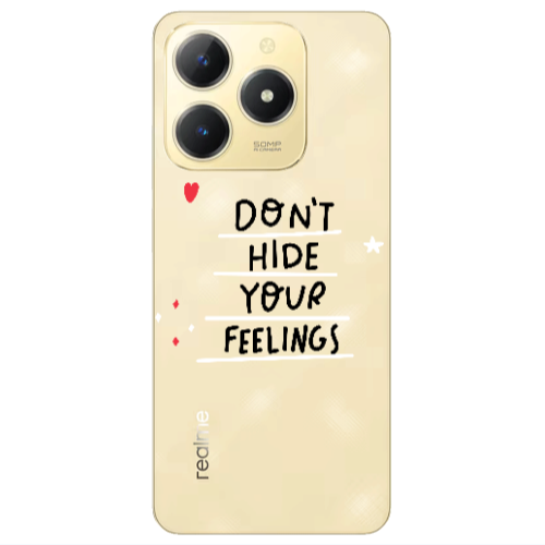 Realme C61 Dont Hide Your Feelings Transparent Silicone TPU Θήκη