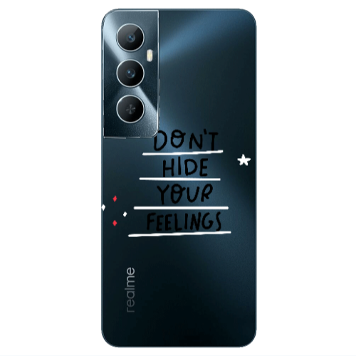 Realme C65 Dont Hide Your Feelings Transparent Silicone TPU Θήκη