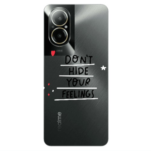 Realme C67 Dont Hide Your Feelings Transparent Silicone TPU Θήκη